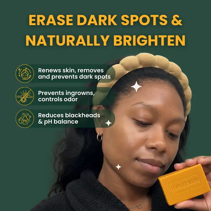 Turmeric Brightening Soap (with Vitamin C, Kojic Acid, Coconut Oil)
